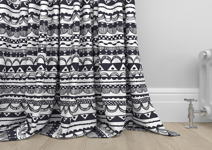 Bohemian, Black - Made to Measure Curtains - Image 6